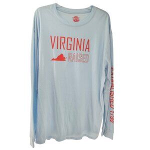 Home Free T-Shirt 2XL Virginia Raised Pale Blue LS Tagless